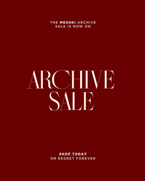 ARCHIVE SALE .